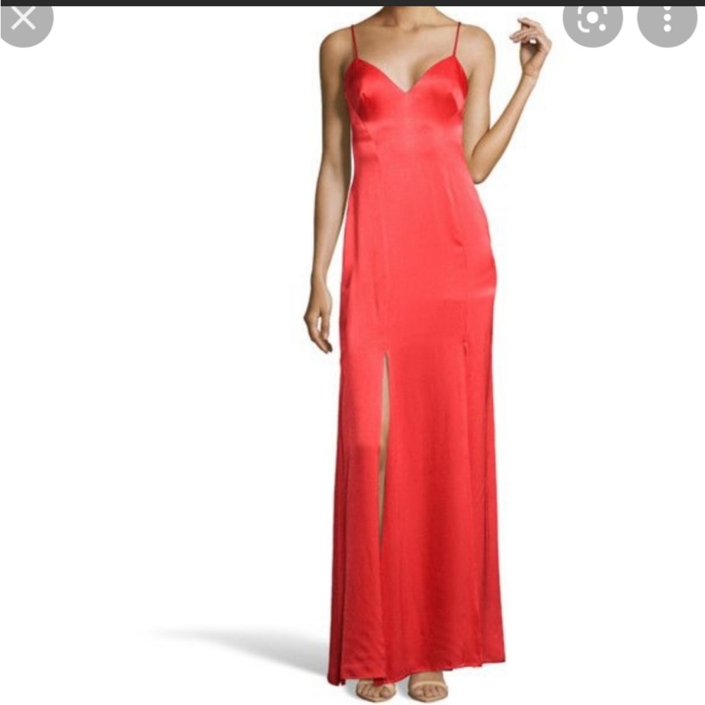WYATT car wash slip gown high slit